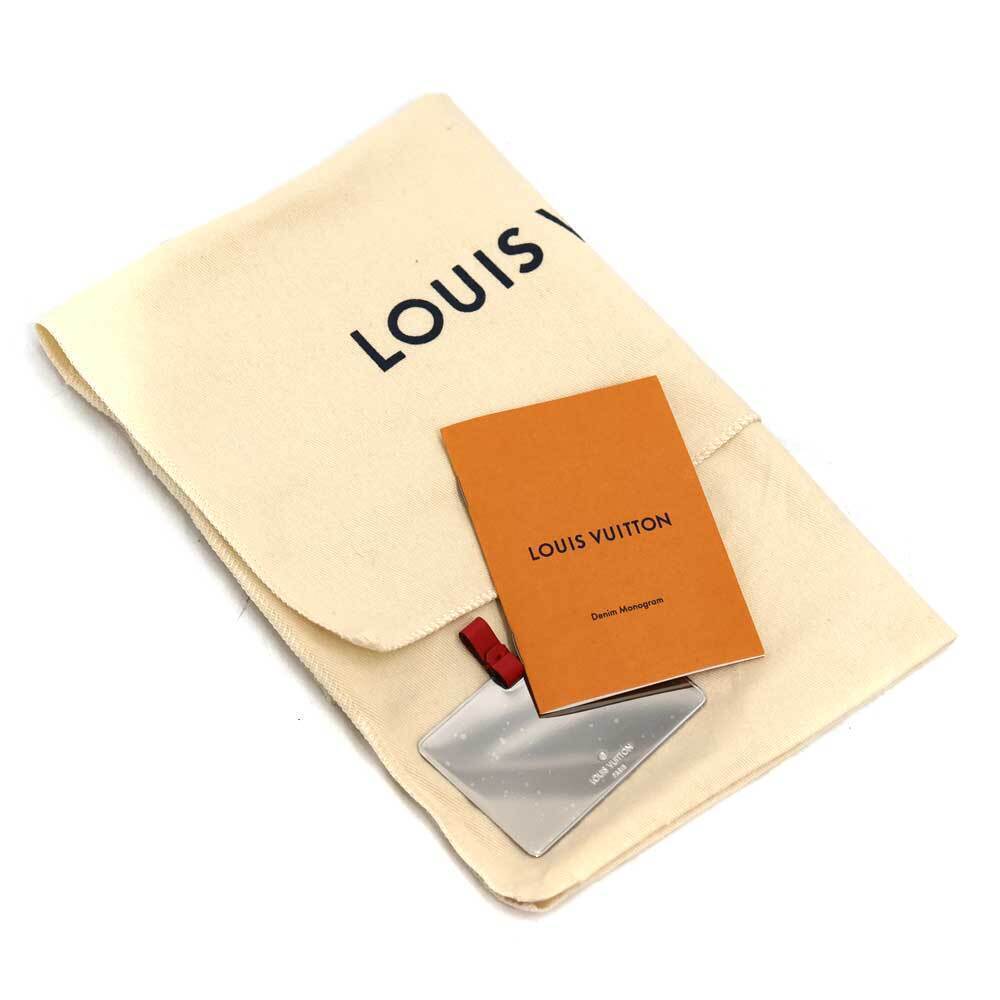 Louis Vuitton Twist Bag Denim Leather Blue Red